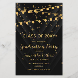 Texto de Orçamento Luzes de Festa de formatura Con