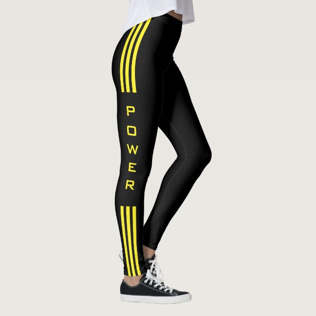 Texto de potência das leggings esportivas - Cores  (Direita)