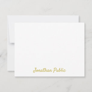 Texto de Script Dourado Personalizado de Modelo de