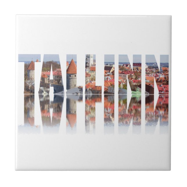 Texto de Tallinn composto pela cidade antiga (Frente)