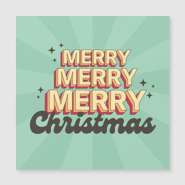 Texto do estilo do retrô Feliz de Natal (Frente)