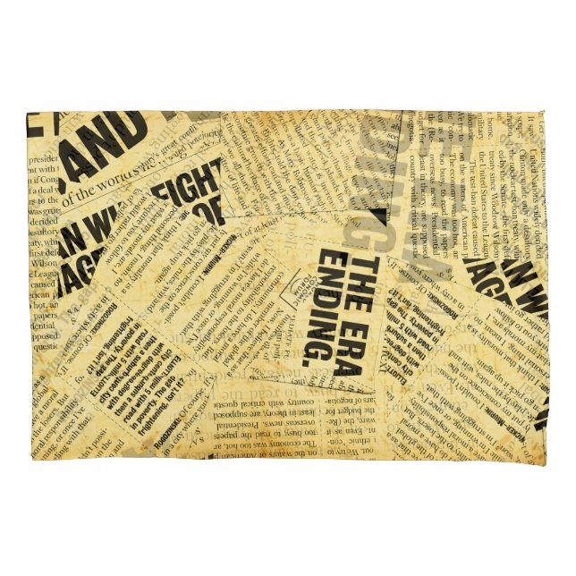 Texto do jornal com papel antigo (Frente)