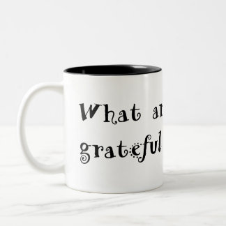 texto do preto da caneca da gratitude