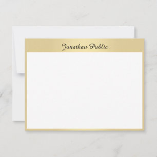 Texto Dourado de Script Personalizado, Modelo de T