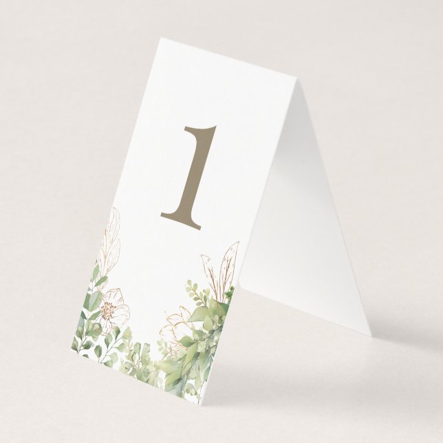 Texto Dourado do Casamento Verde Elegante (Verso)