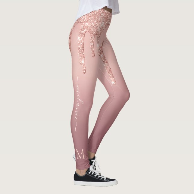 Texto e Letra Personalizados das Leggings da Lente (Direita)