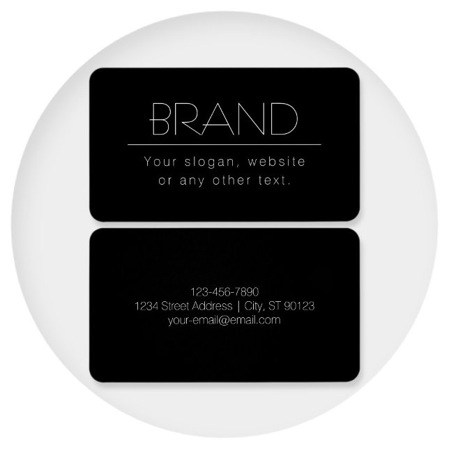 Texto editável minimalista moderno | Preto & Branc (Criador carregado)