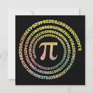 Texto Espiral Feliz Pi Day Engraçado Escola Matemá