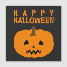 Texto Feliz do Dia das Bruxas e Abóbora em Preto