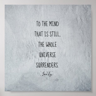 texto inspirado de Tzu do Lao do poster das