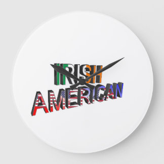 Texto irlandês-americano para relógio de parede re