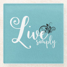 Texto "Live Simplesmente" Citação Simples