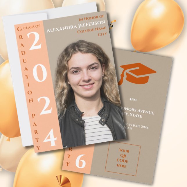 Texto Moderno 1 Foto Peach White Taupe Dourado (Criador carregado)