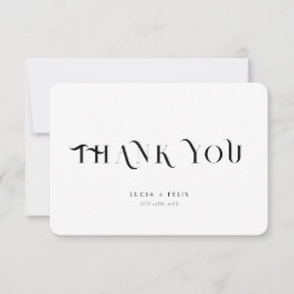 Texto Negrito Cartões de agradecimentos Moderno Br