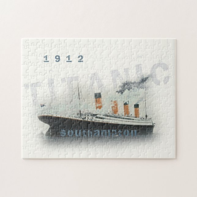Texto Personalizado 1912 Quebra-cabeça Titanic Jig (Horizontal)