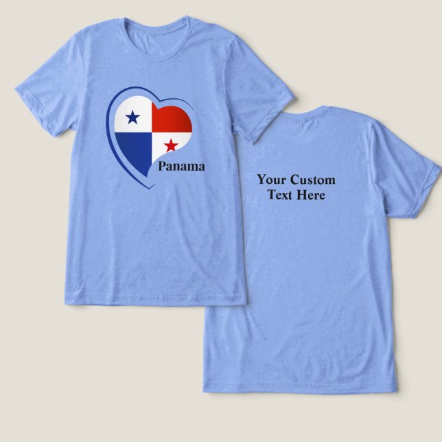 Texto Personalizado Amor no Panamá (Design Frente e Verso)