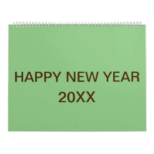 Texto personalizado atualizado Calendário do logot