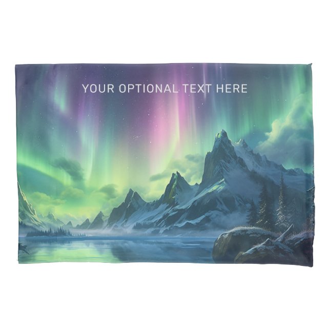 Texto personalizado Aurora Borealis (Frente)