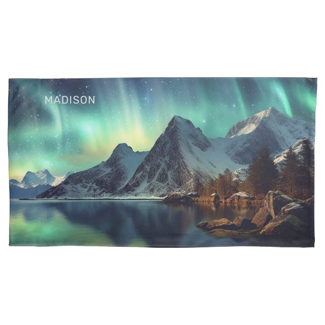 Texto personalizado Aurora Borealis (Frente)