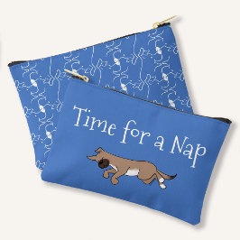 Texto Personalizado Cachorro Dorso Azul Padrão