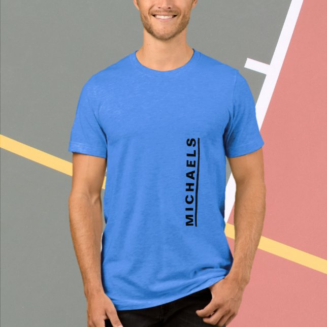 Texto Personalizado - Camisa T Gráfica Preta (Criador carregado)