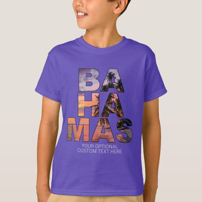Texto personalizado Camisas BAHAMAS (Frente)