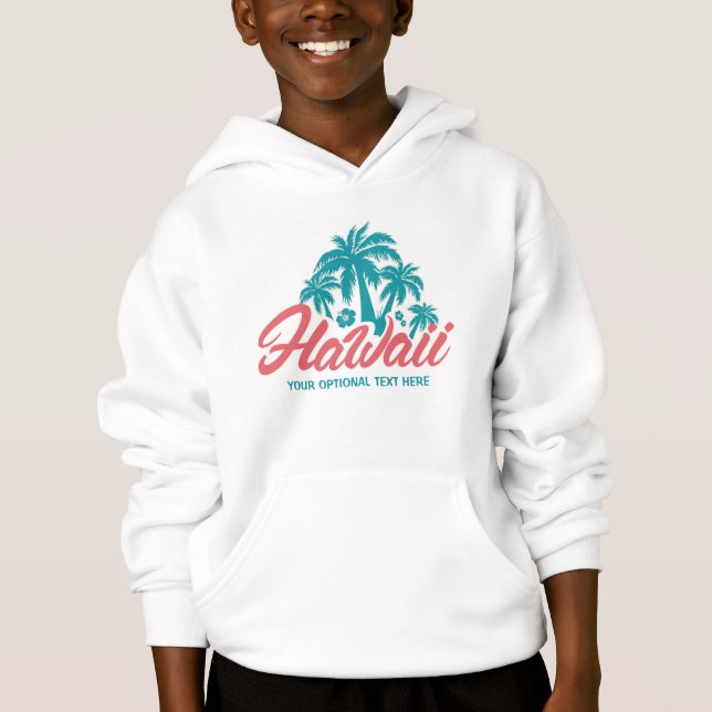 Texto personalizado camisas do Havaí (Frente)