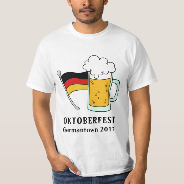 Texto personalizado Camisas e jaquetas do Oktoberf (Frente)
