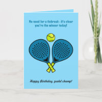 Texto personalizado, cartão de aniversário azul Pa