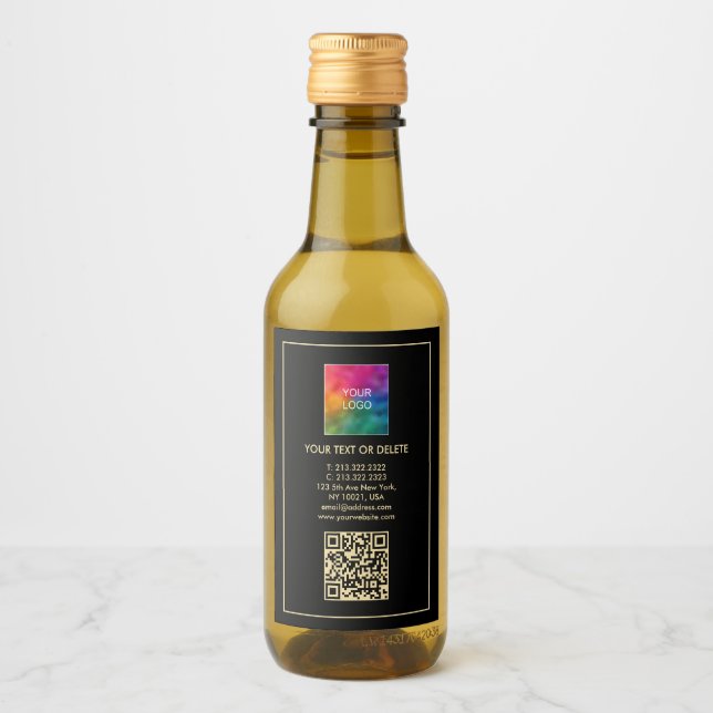 Texto personalizado Código QR Carregue seu logotip (Frente)