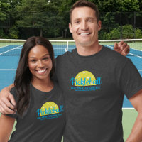 Texto Personalizado da Camisa de Pickball 3 Linhas