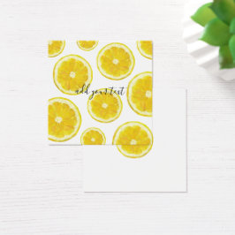 Texto personalizado de fatia de limão fresco amare