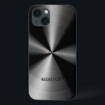 Texto personalizado de padrão metálico preto sem m<br><div class="desc">Padrão de aço inoxidável brilhante preto. Não é um metal real, mas uma imagem dele. Disponível em outros produtos</div>