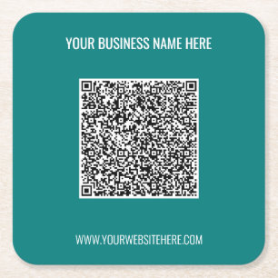 Texto Personalizado de QR Code para Porta-Copos de