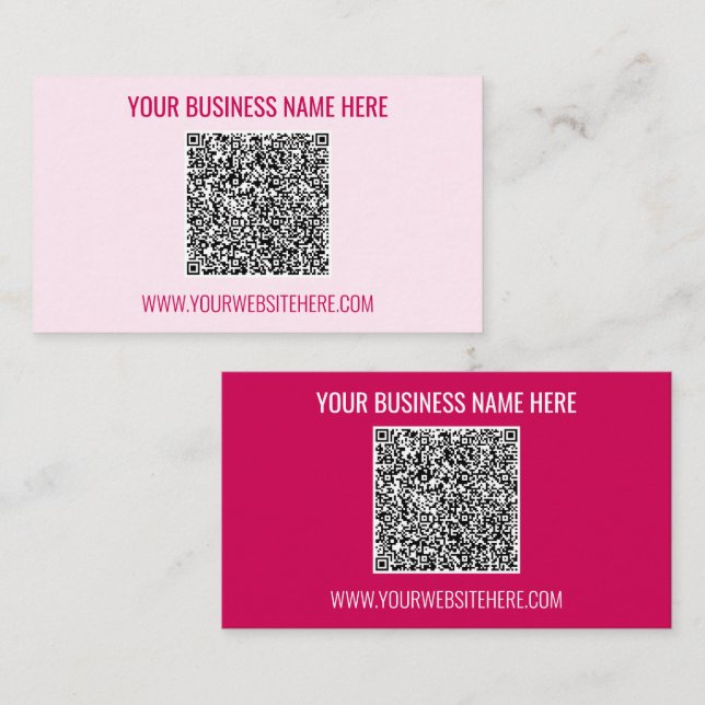 Texto personalizado do Cartão de visita de código  (Frente/Verso)