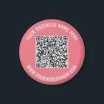 Texto Personalizado do Código QR e Presente de Ima<br><div class="desc">Cores e fontes personalizadas - Seu código QR e seu texto personalizado Nome profissional personalizado Empresa fornecedor/presente do site Promocional do site - Adicionar seu código QR - Imagem ou logotipo / nome - Empresa/site ou e-mail ou telefone - Informações de contato / endereço - Redimensionar e mover ou remover...</div>
