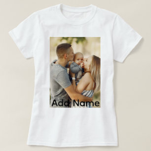 Texto Personalizado do Nome da Foto - Camisa T Per