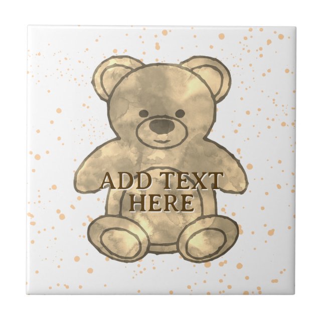 Texto Personalizado do Urso de Teddy-Cuja (Frente)