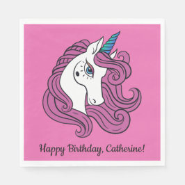 Texto personalizado e guardanapos de papel a cores