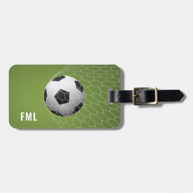 Texto personalizado Etiqueta de bagagem de objetiv (Frente Horizontal)