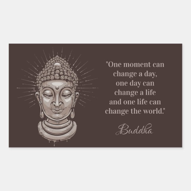 Texto personalizado Etiquetas de citação buda (Frente)