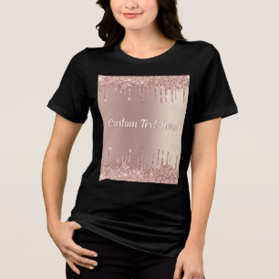 Texto Personalizado Glitter Sparkly com rosa Doura