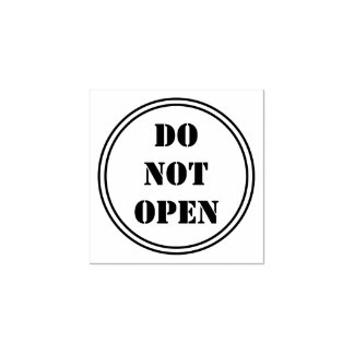 Texto Personalizado Não Abrir Carimbo De Arte Da M