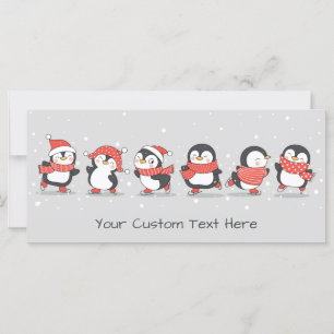 Texto personalizado Pinguins de inverno