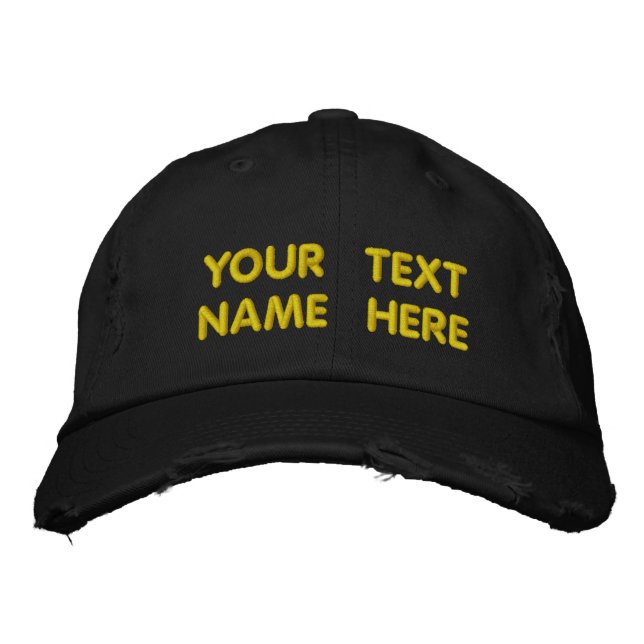 Texto Personalizado Que O Seu Boné Bordado (Frente)