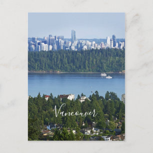Texto personalizado Vancouver, cartão postal do C