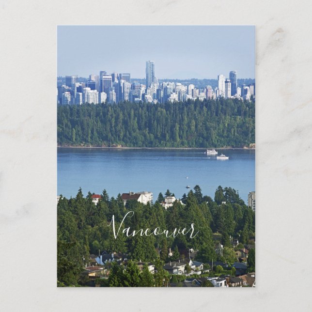 Texto personalizado Vancouver, cartão postal do Ca (Frente)