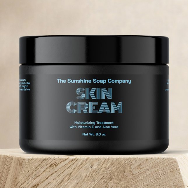 Texto preto moderno com Cinza azul Etiqueta de sal (Criador carregado)