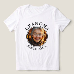 Texto Preto Simples e Vovó Fotográfica Desde