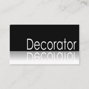 Texto reflexivo - decorador - cartão de visita